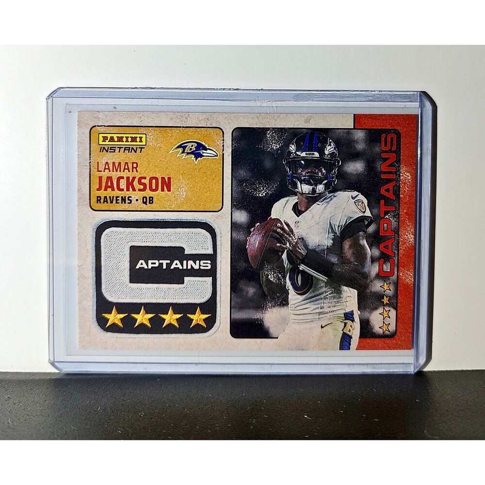 Lamar Jackson 2024 Panini Captains NFL #3 Card Baltimore Ravens 1/351